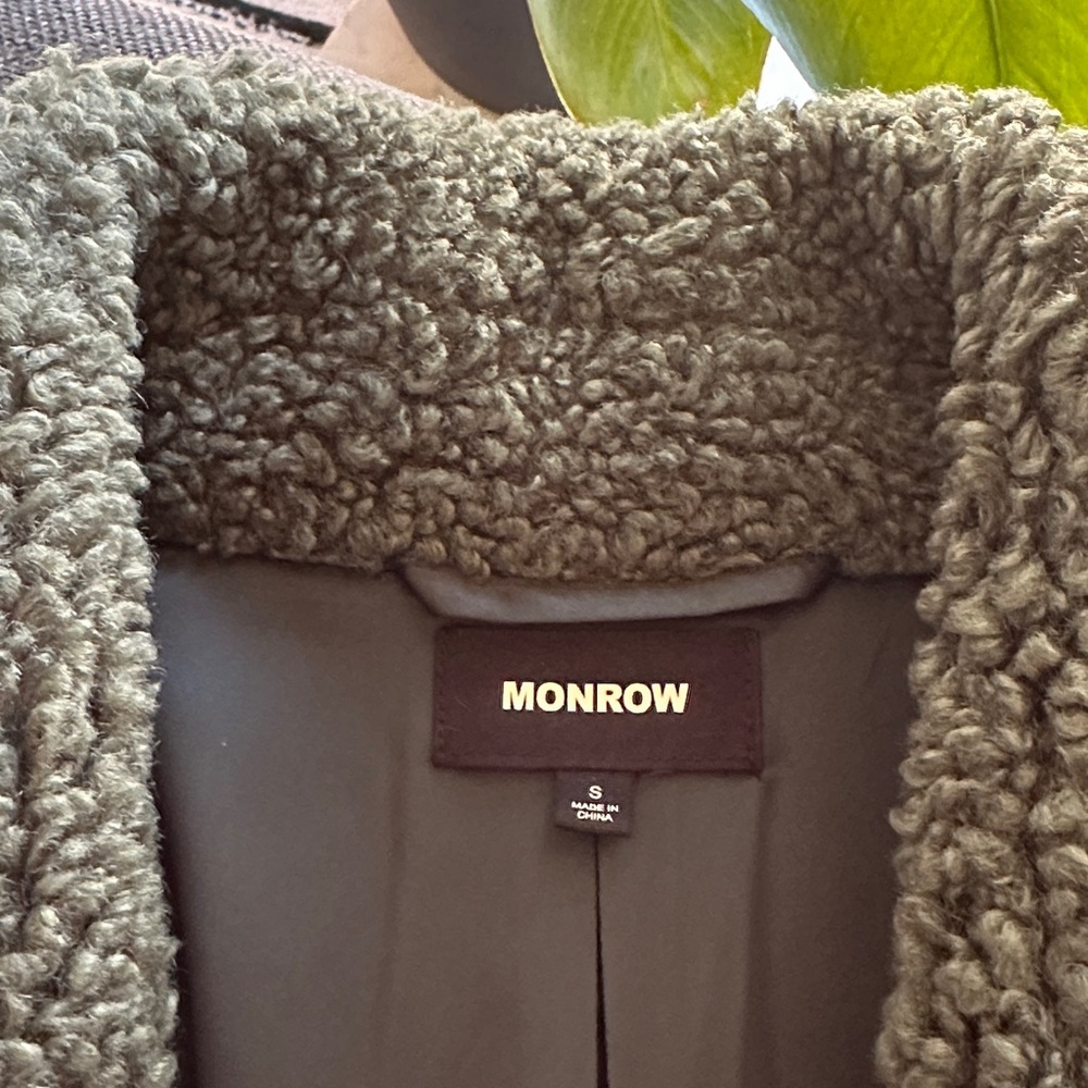 Monrow Forest Green Teddy Jacket - Picture 5 of 14